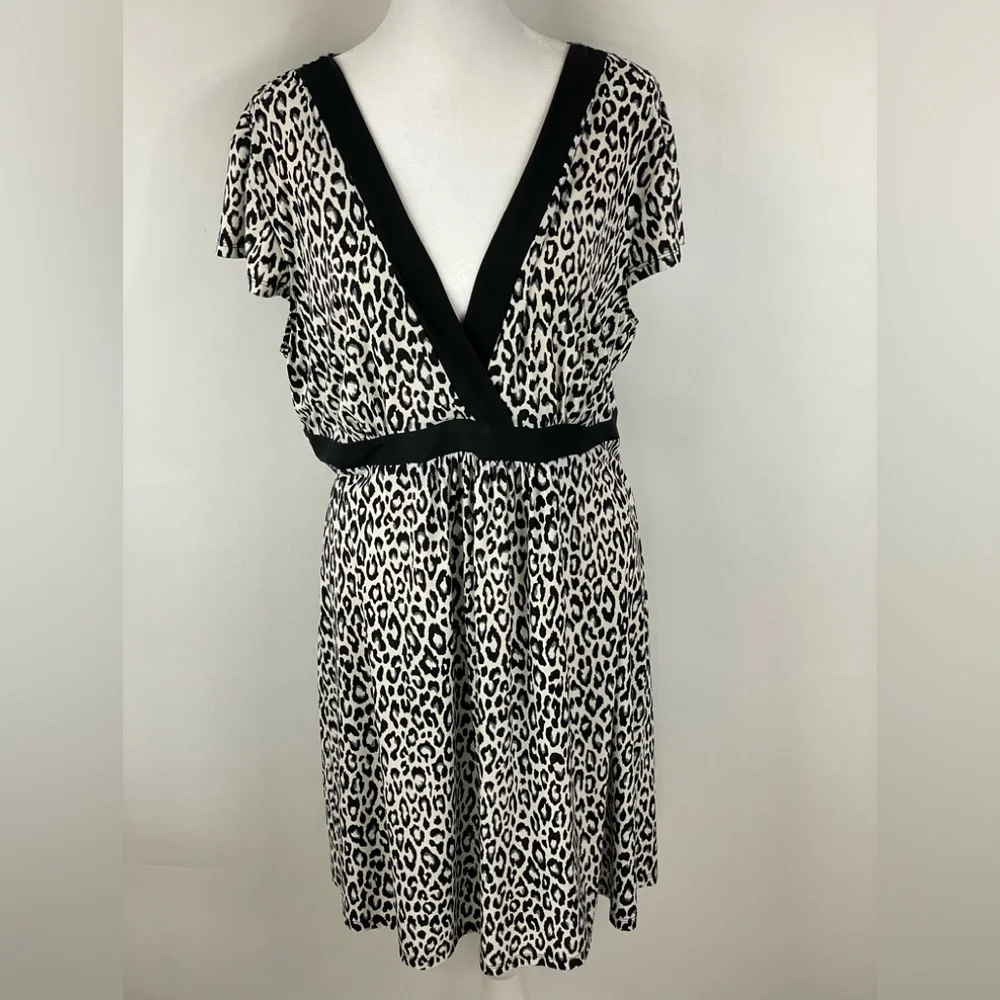 EUC Studio Donatella Animal Print Dress Cover-Up, XL - Picture 1 of 5